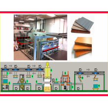 Wuxi Qiangtong Short Cycle Hot Press Line / Double side curto ciclo de pressão quente-D2 modelo